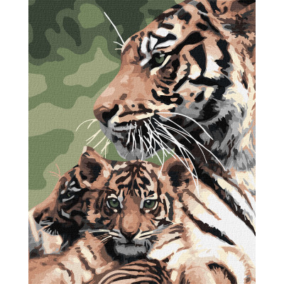Maľovanie podľa čísel – Tigre